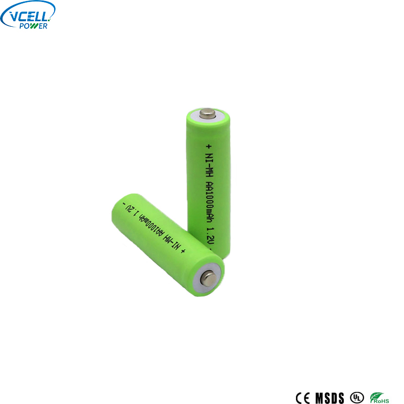 Batteria ricaricabile AA NIMH da 1,2 V 1000 mAh