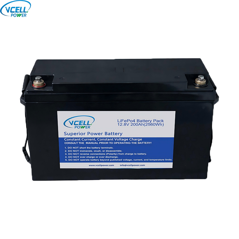 Batteria LiFePO4 a ciclo profondo da 12,8 V 12 V 200 Ah