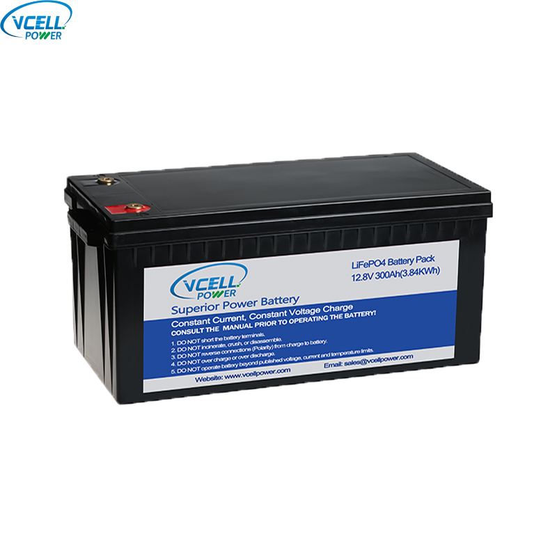 Batteria ricaricabile LiFePO4 da 12,8 V 300 Ah