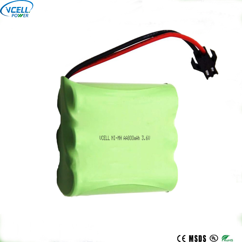 Pacco batteria NiMH da 3,6 V AA 800 mAh