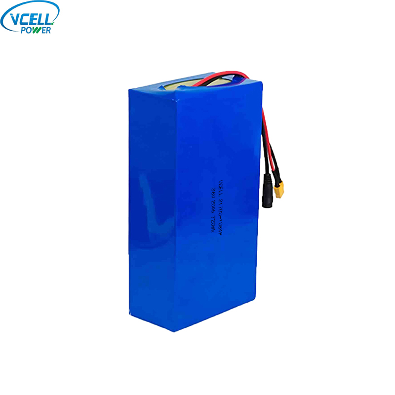 Pacco batteria agli ioni di litio Ebike da 36 V 20 Ah