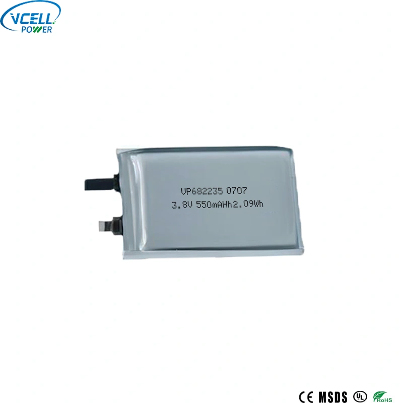 682235 Batteria ai polimeri di litio da 3,8 V 550 mAh